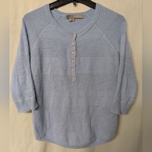 Sky Blue Cashmere Soft Knit Sweater